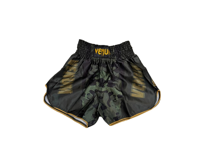 Untitled design (3) Martial Arts Boxing Shorts (Black/Army) - Image 1