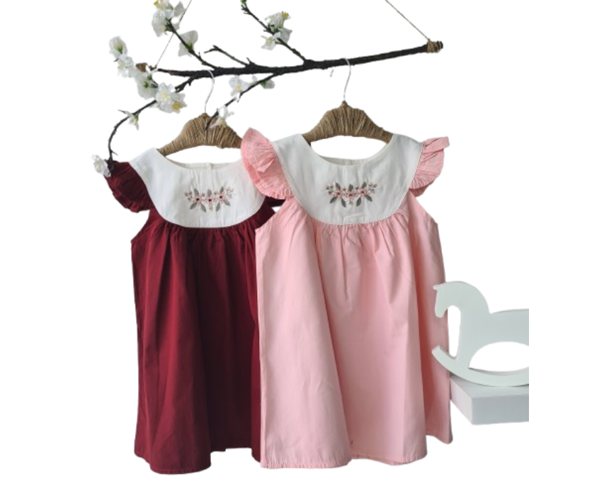 Untitled design (3) Embroidered Dress - Image 1