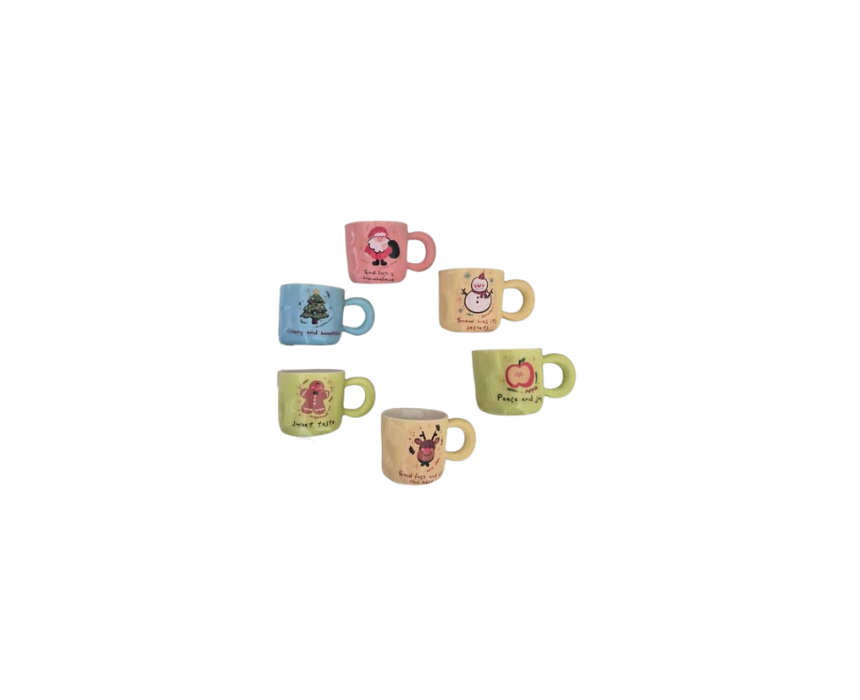 Untitled design (5) Espresso Multicolored Ceramic Cups - Image 1