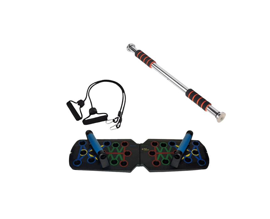 Untitled design (6) Push-up Board + Pull-up Bar + Resistance Band - Image 1