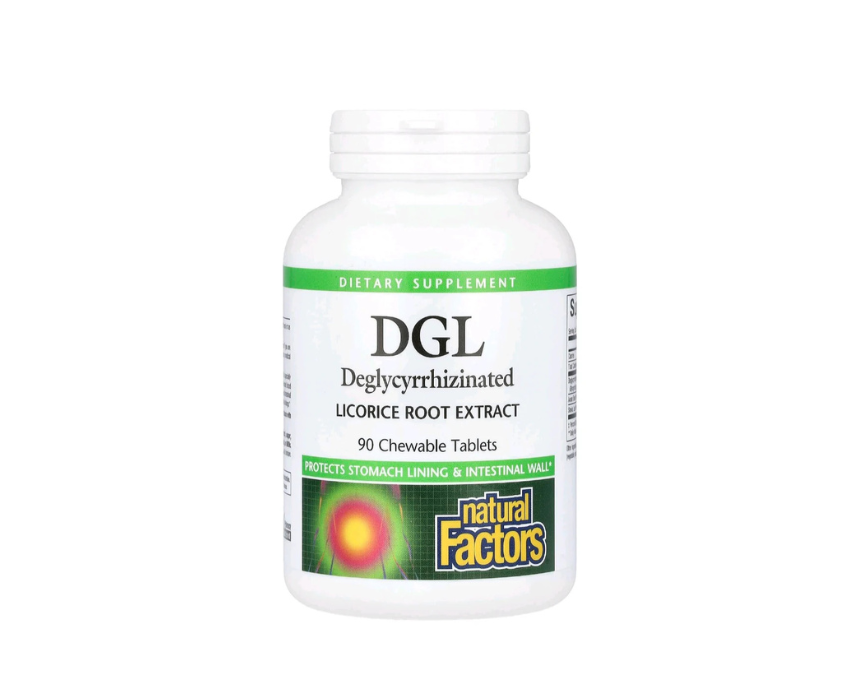 Natural Factors DGL Deglycyrrhizinated Licorice Root Extract - Image 1