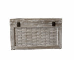 Vintage Indian Rattan-Style Chest – Rustic & Hand-Painted - Image 