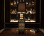 Repurposed Spirit Bottle Side Lamp - Image 