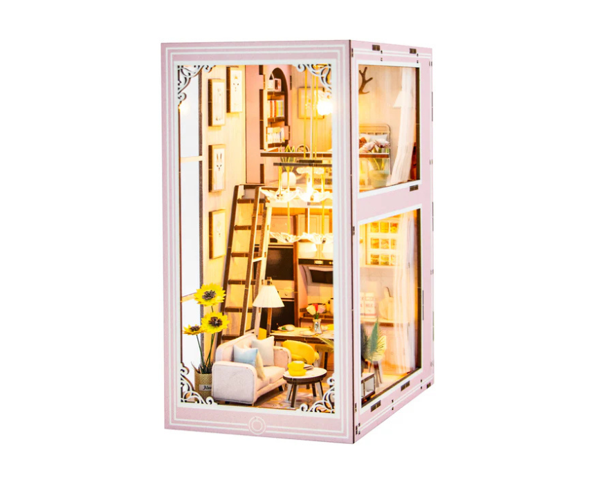 1 Pink Loft DIY Miniature Book Nook - Image 1