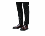 Bordo Derby Shoes With Double Monk Strap - Image 