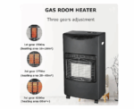 Crown Gas Heater – 4200W, 3 Heat Levels, - Image 