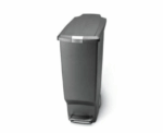 SimpleHuman CW1363 Slim Pedal Bin Plastic 40L Grey - Image 