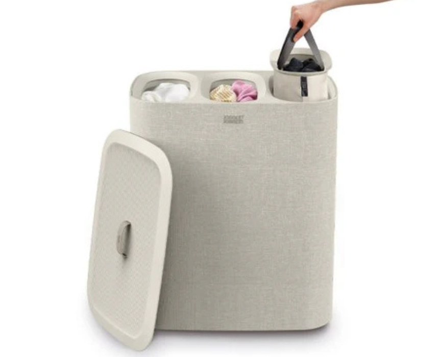 1 Joseph Joseph Tota Trio 90L Triple Laundry Separation Basket - Image 1