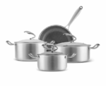Karaca 5-Ply PowerSteel 7-Piece Cookware - Image 
