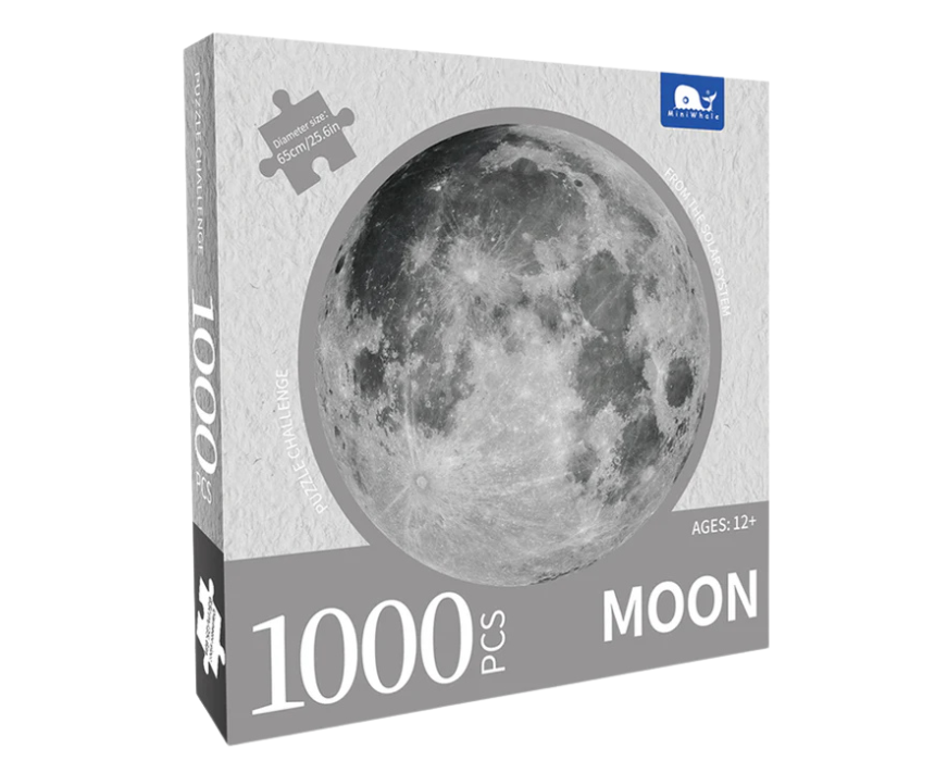 1 Moon Round Jigsaw Puzzle 1000pcs 65cm - Image 1