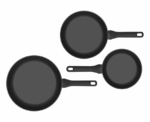 Berghoff Set of 3 Frying Pans Non-Stick Helix - Image 