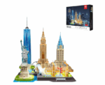 New York Skyline With LED Lights 3D Puzzle Large - Image 