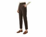 Classy Brown Pant With Side Button To Close - Image 