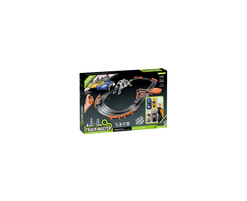 1 Track Master Slot Car Racing Set - Image 1