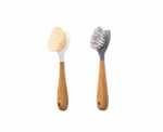 Full Circle Be Tenacious Bamboo Dish Brush Set - Image 