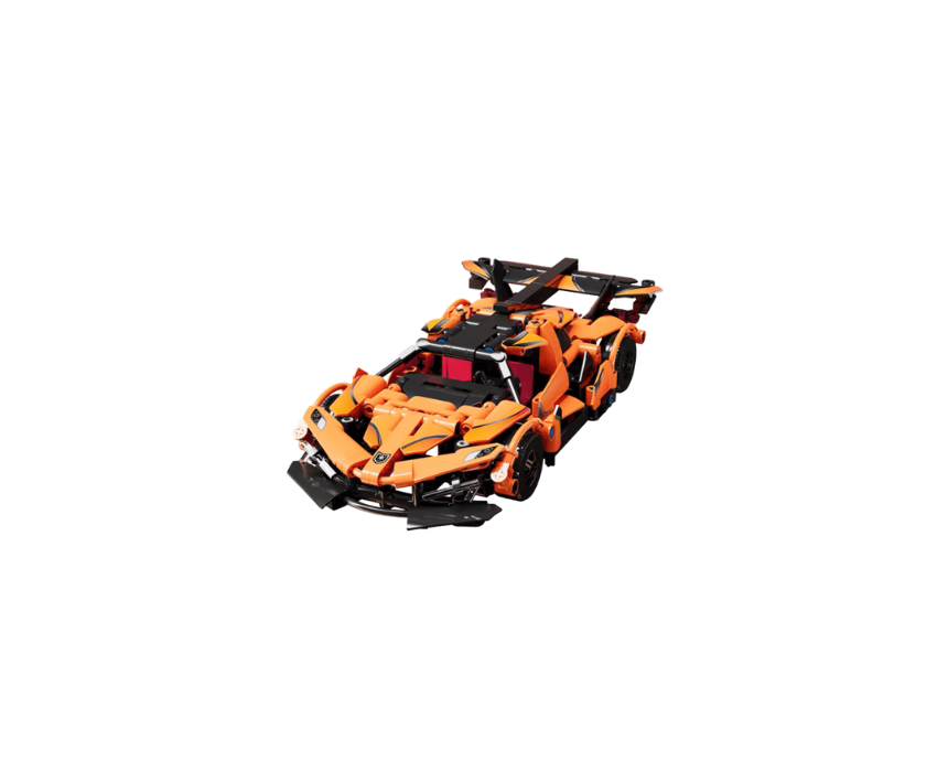 1 Orange Bricks Racing Car - Image 1