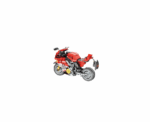 Red Turbo Bricks Motorcycle - Image 