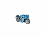 Blue Turbo Bricks Motorcycle - Image 