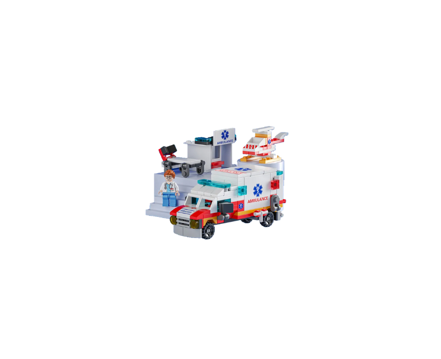 1 Ambulance 6in1 Bricks Set - Image 1