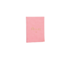 Any Name Vegan Leather Lined Notebook in Pink - Image 