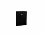 Initials Vegan Leather Lined Notebook in Black - Image 