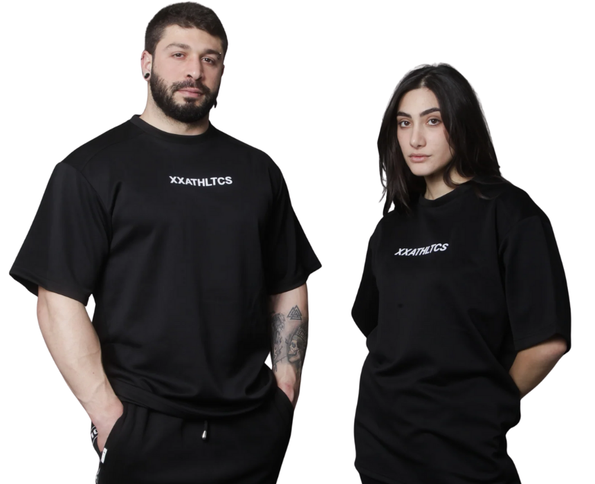 12 Oversized Fit Tee in Black - Image 1