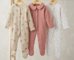 Dusky Floral Sleepsuits Pack of 3 - Image 