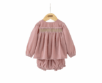 Smock Velvet Dress and Bloomers - Image 