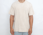 Acid Washed Unisex Tee in Off White - Image 