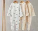 Bunny Floral Sleepsuits Set of 3 - Image 