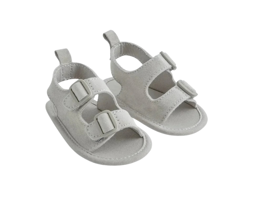 145 Stone Suede Sandals - Image 1