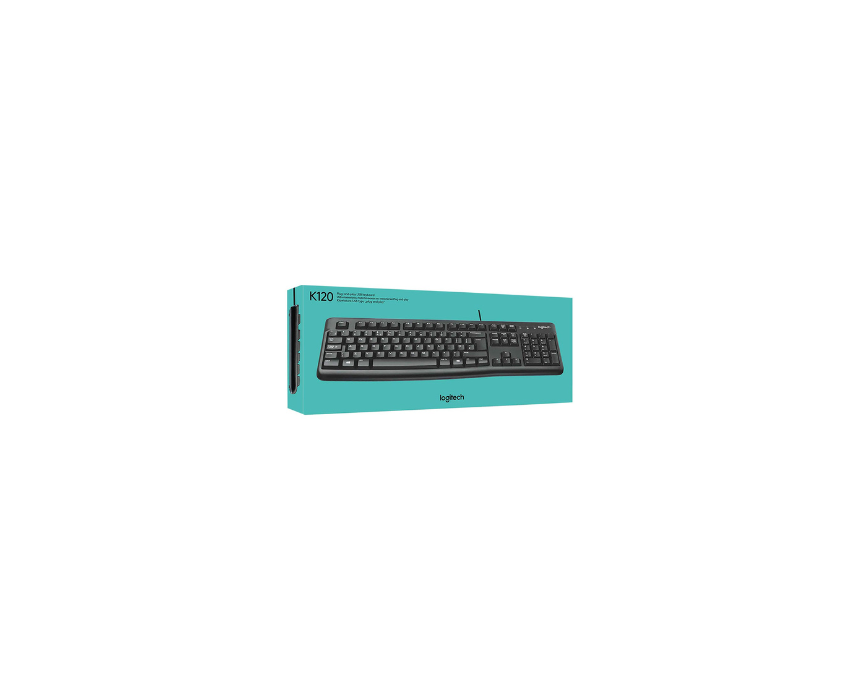 178 Logitech K120 Plug and Play USB Keyboard - Image 1