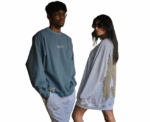 Fallen Angel Sweatshirt in Ocean Blue - Image 