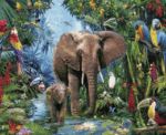 The Jungle Wooden Jigsaw Puzzle 1000pcs 52*38cm - Image 