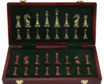 Retro Copper Alloy Chess Set - Image 
