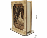 The Princess Tales Story Book Lamp 3D Wooden Puzzle With Lights - Image 