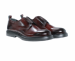 Bordo Derby Shoes With Double Monk Strap - Image 
