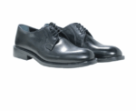 Chunky Lug Sole Derby Black Shoes - Image 