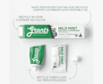 Grants Fresh Mint Natural Toothpaste (Fluoride Free) - Image 