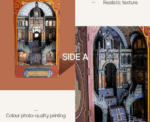 Railway Cathedral Double Sided DIY Miniature Book Nook - Image 