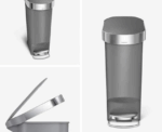 SimpleHuman CW1391 40L Slim Plastic Pedal Bin - Image 