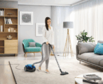 Electrolux CompactGo Z1220 Bagged Canister Vacuum Cleaner Clear Blue - Image 