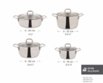 Karaca Sakura PowerSteel 8-Piece Cookware - Image 
