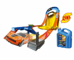 2-in-1 Race Track & Die-Cast Car Set - Image 