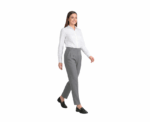 Classy Grey Pant With Side Button To Close - Image 