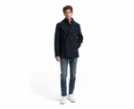 Tom Tailor 2-in-1 Wool Jacket with Detachable Inner Navy Jacket - Image 