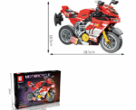 Red Turbo Bricks Motorcycle - Image 