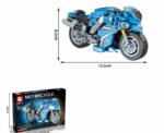 Blue Turbo Bricks Motorcycle - Image 
