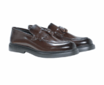 Slip On Classy Dark Brown Leather Shoes - Image 