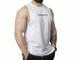 Oversized Fit Tank Top in White - Image 